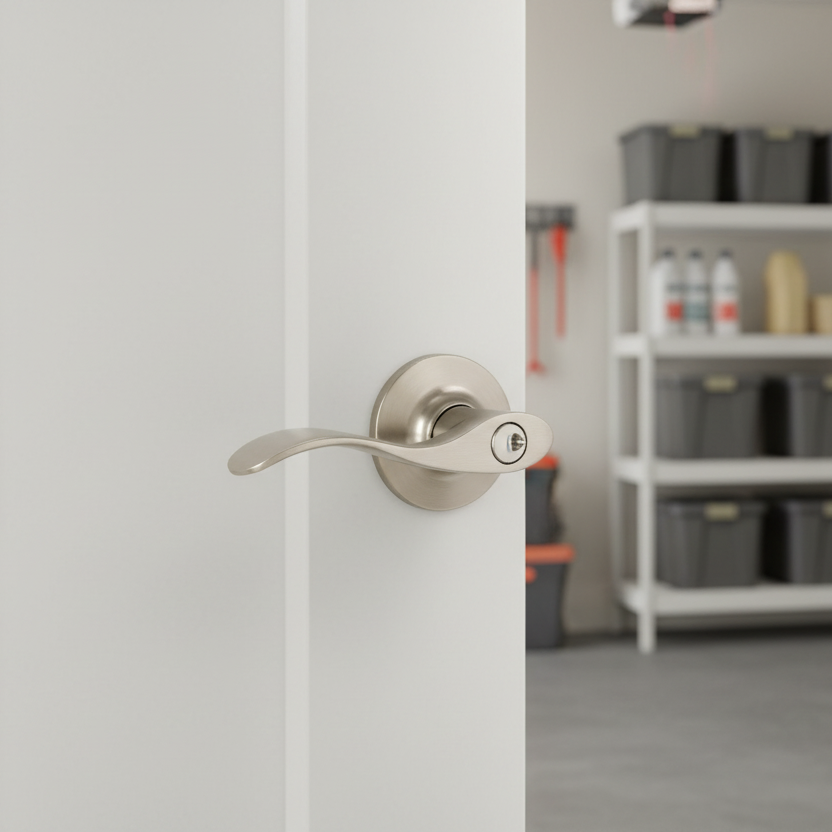 Cosmas 80 Series Satin Nickel Entry Door Lever