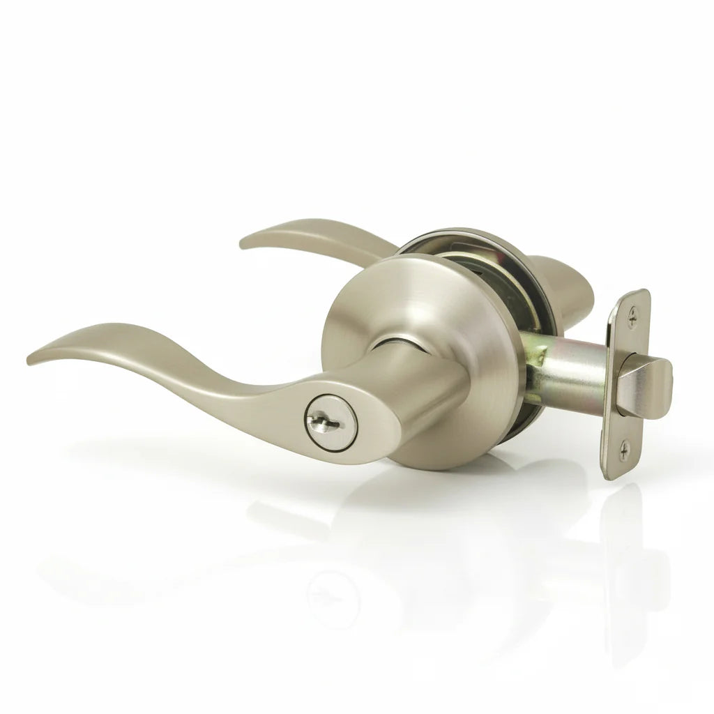 Cosmas 80 Series Satin Nickel Entry Door Lever