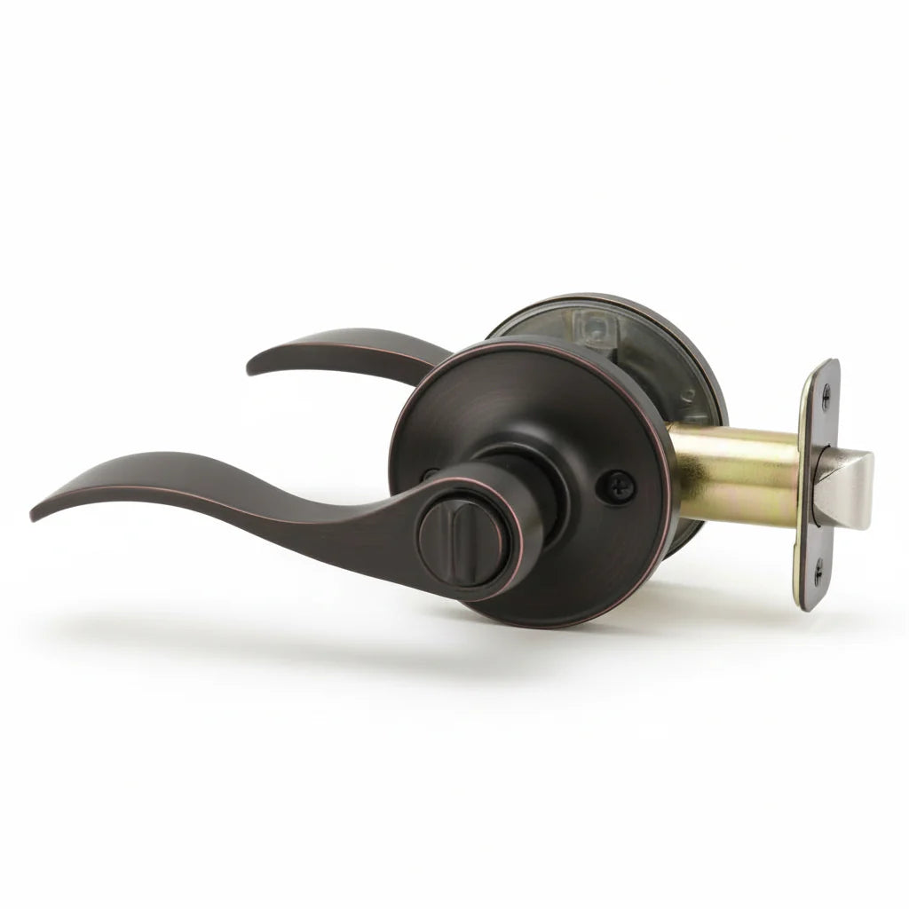 Cosmas 80 Series Oil Rubbed Bronze Privacy Door Lever