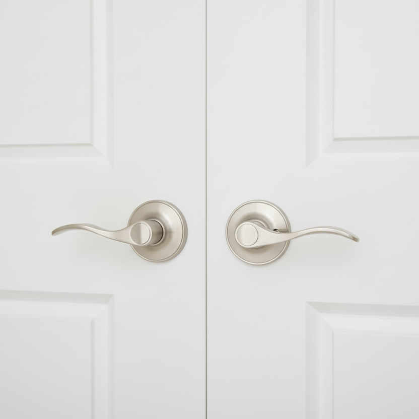 Cosmas 80 Series Satin Nickel Left-Hand Dummy Door Lever