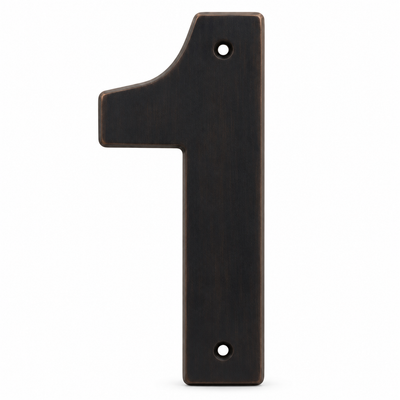 Modern 5" Oil Rubbed Bronze House Numbers