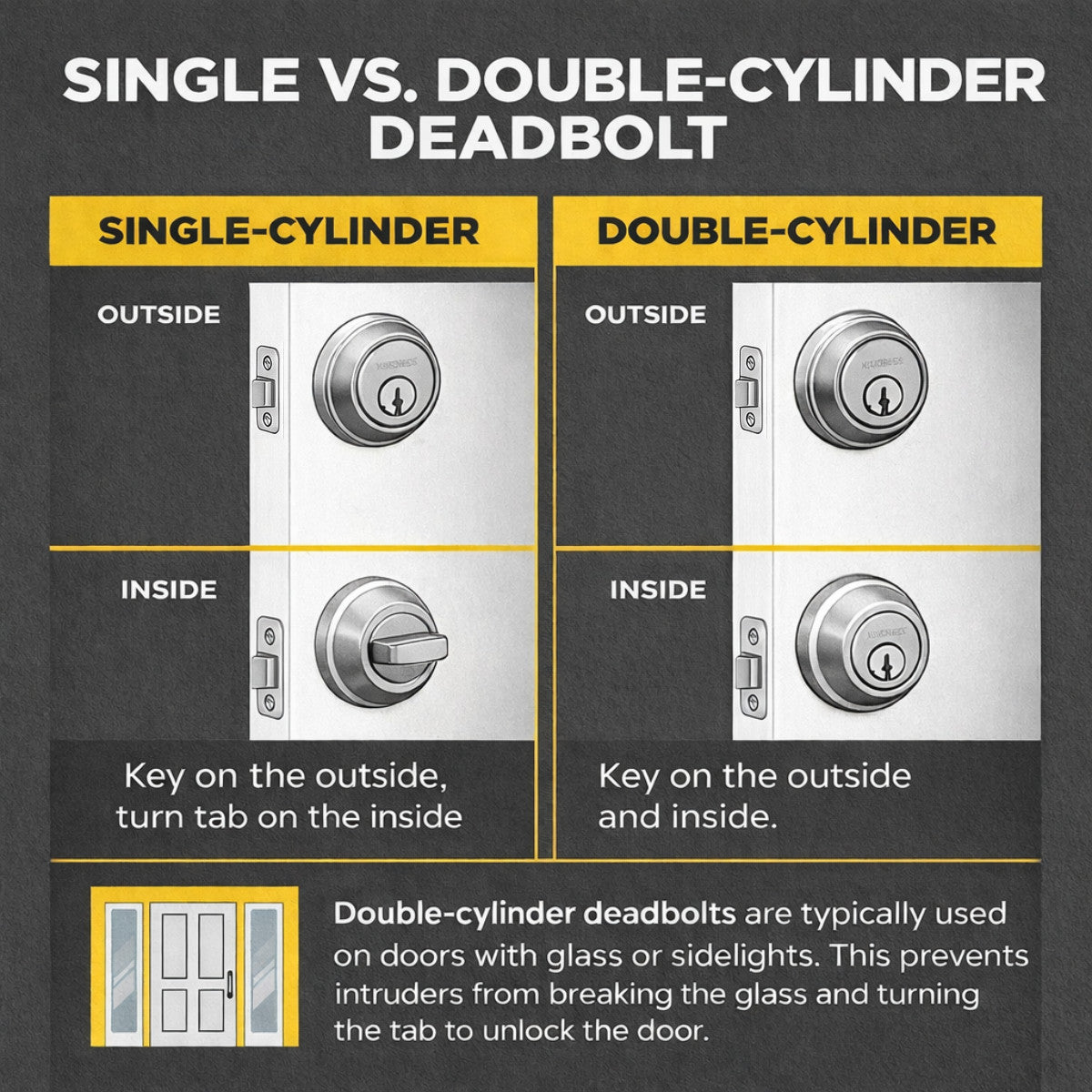 Designers Impressions Matte Black Single Cylinder Deadbolt