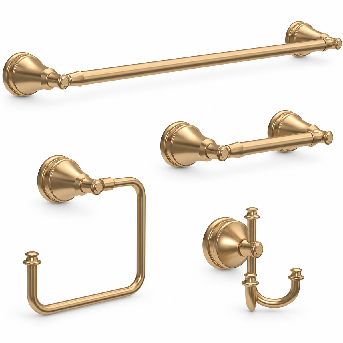 Delta Mylan 4-Piece Bathroom Accessory Set in Champagne Bronze