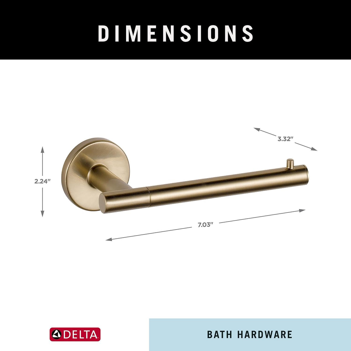 Delta Trinsic 4-Piece Bathroom Accessory Set with 18-Inch Towel Bar in Champagne Bronze