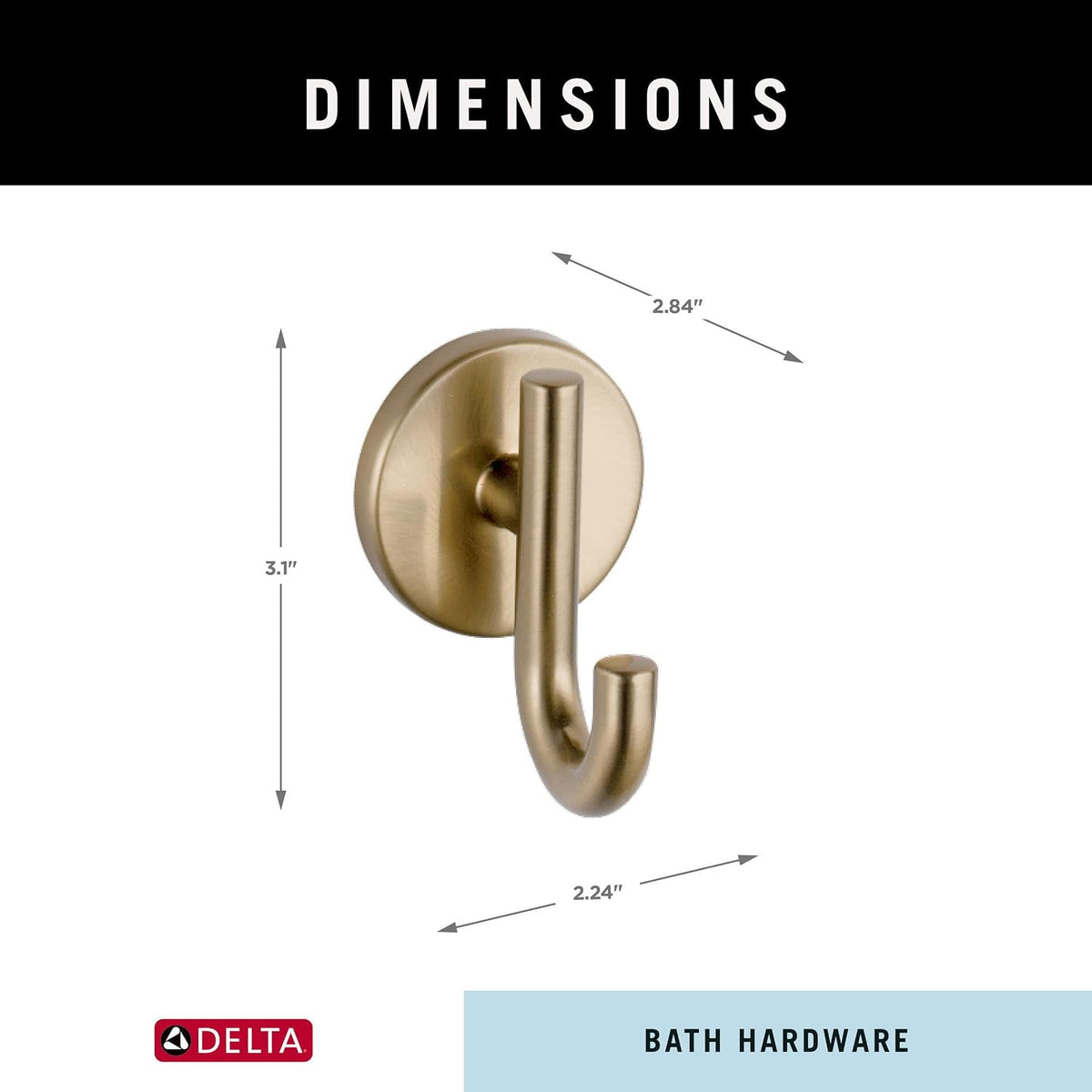 Delta Trinsic 4-Piece Bathroom Accessory Set with 18-Inch Towel Bar in Champagne Bronze