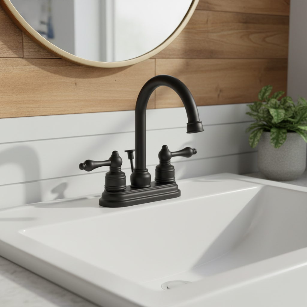 Designers Impressions 770271 Black Lavatory Vanity Faucet
