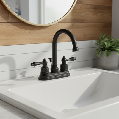Designers Impressions 770271 Black Lavatory Vanity Faucet