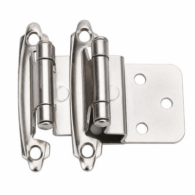 Diversa 3/8" Inset Brushed Satin Nickel Cabinet Hinges (Pair)