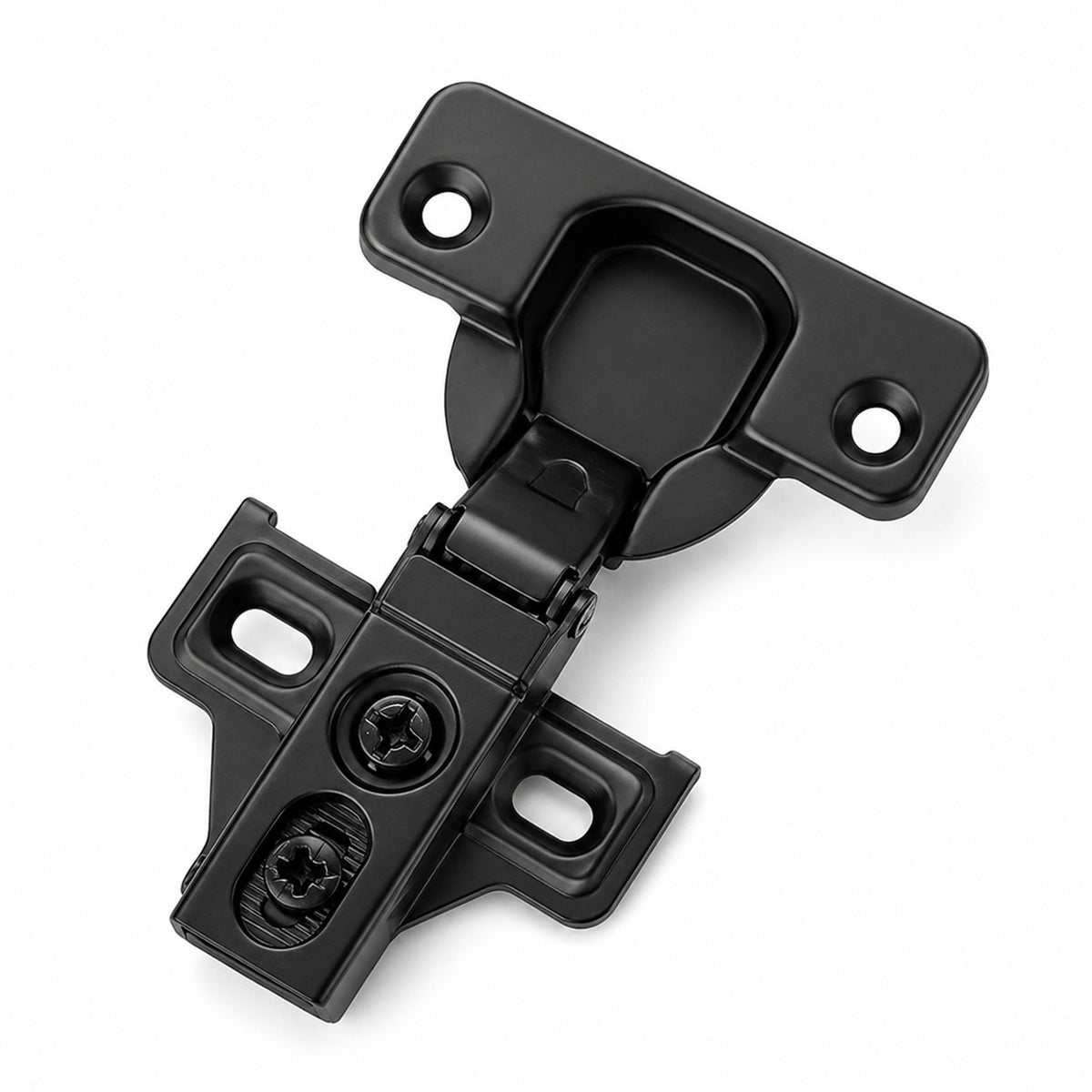 Diversa 52003 Self Closing Concealed Black Cabinet Hinge 1/2" Overlay
