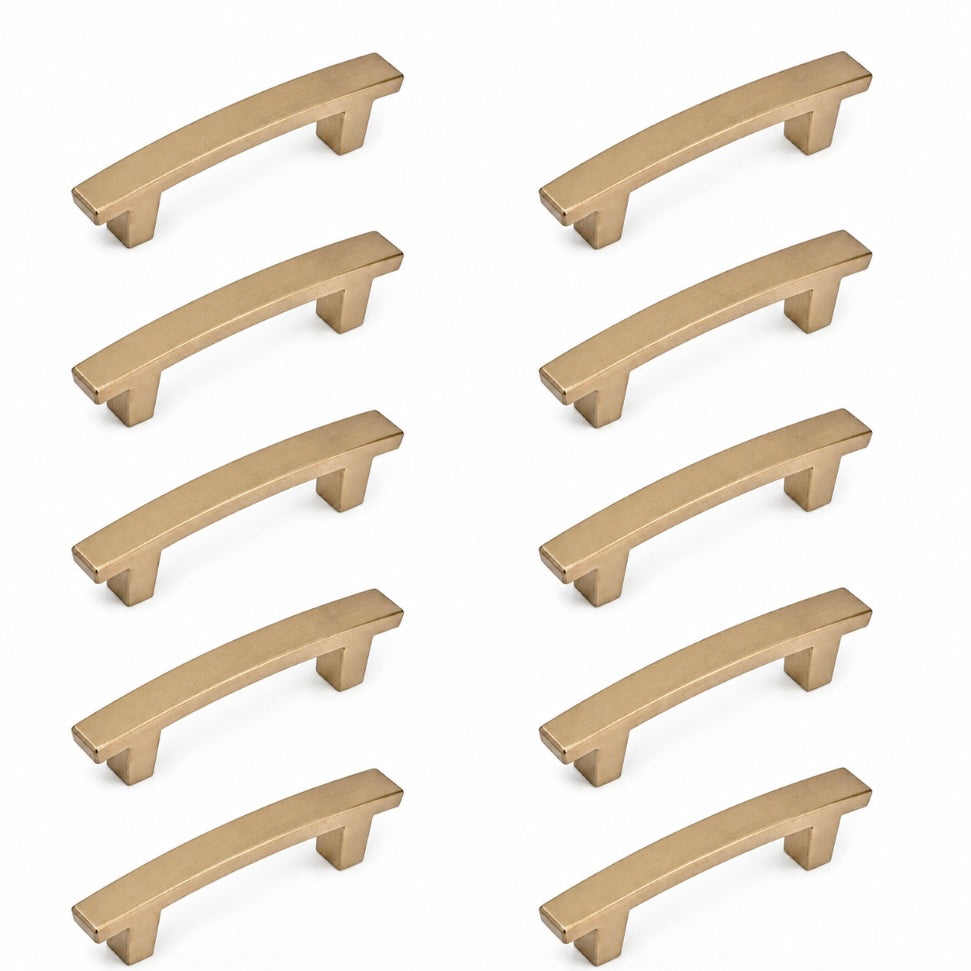 Diversa Gold Champagne Arch Style 3" (76mm) Cabinet Pull
