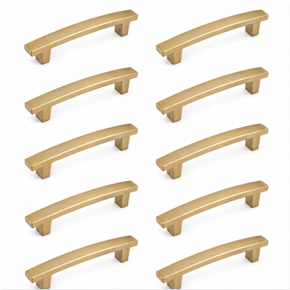 Diversa Gold Champagne Arch Style 4" (102mm) Cabinet Pull