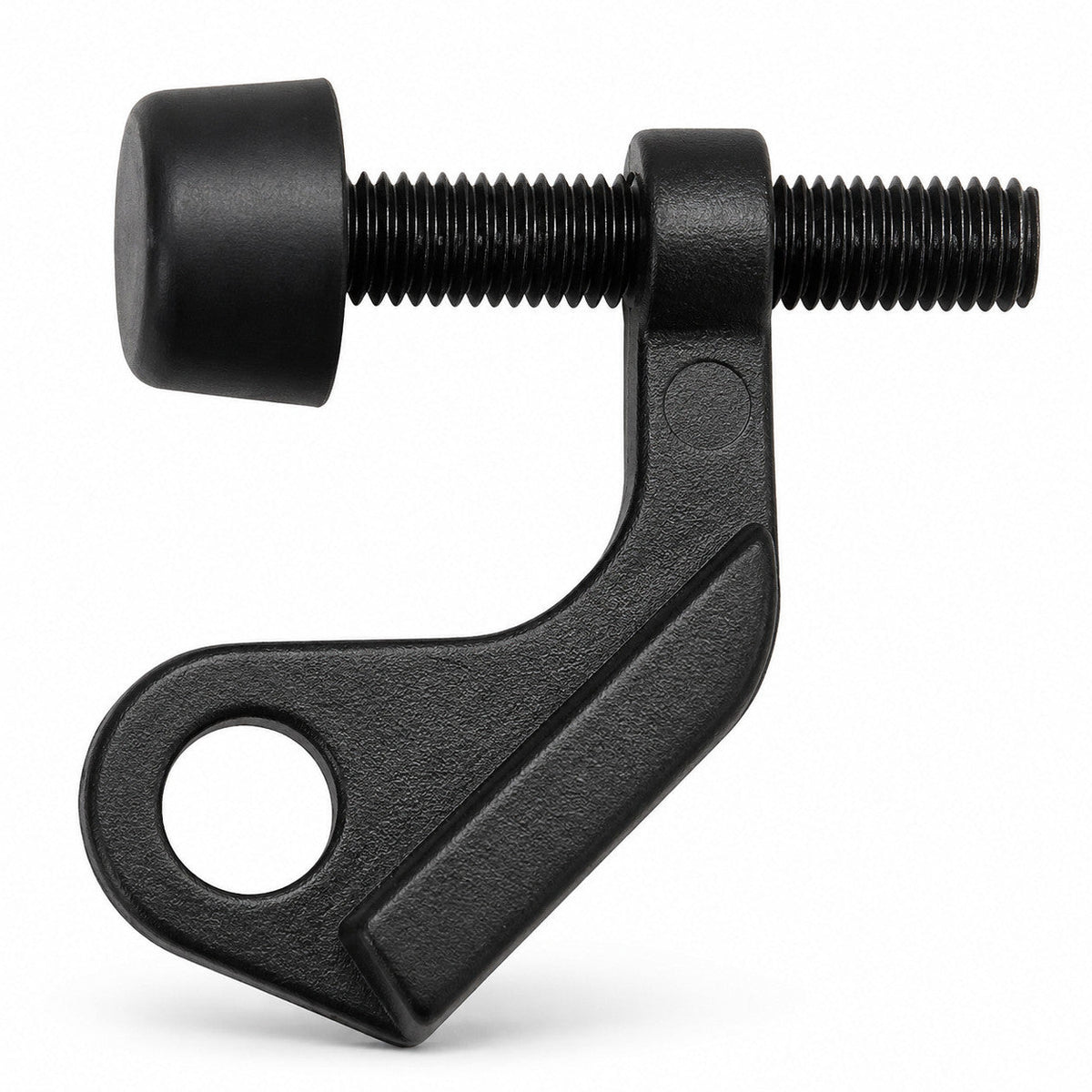 Door Protector Matte Black Hinge Pin Door Stop with Black Rubber Tip