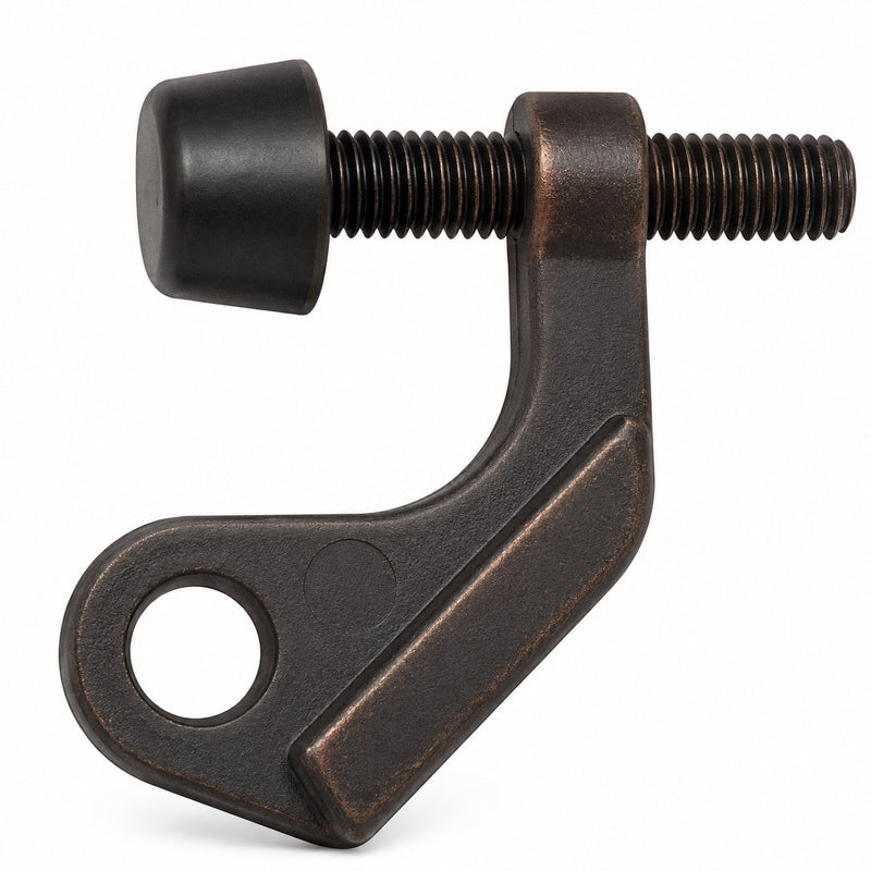 Door Protector Oil Rubbed Bronze Hinge Pin Door Stop with Dark Rubber Tip