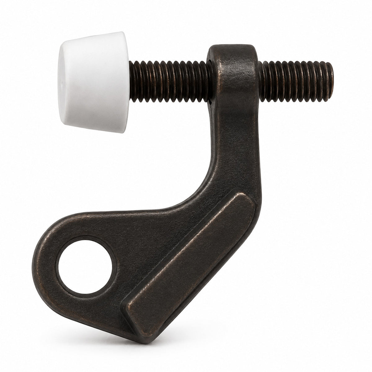 Door Protector Oil Rubbed Bronze Hinge Pin Door Stop with White Rubber Tip
