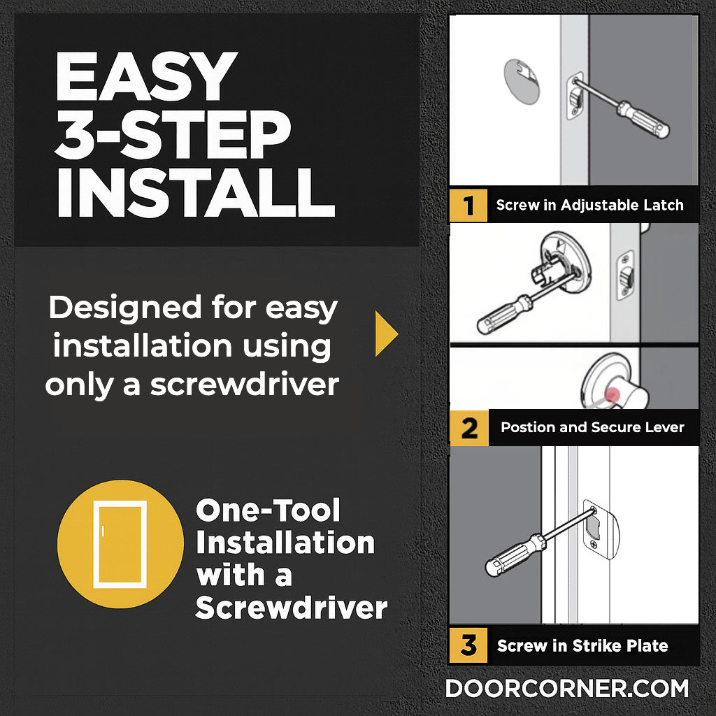 Arlington Entry Door Lever Handle, Satin Nickel