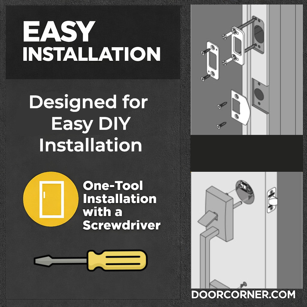 Valhala Matte Black Decorative Handleset with Villa Lever