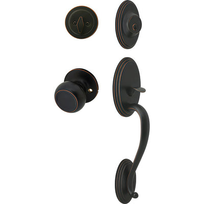 Cosmas 300 Series Oil Rubbed Bronze Handleset with 20 Series Interior