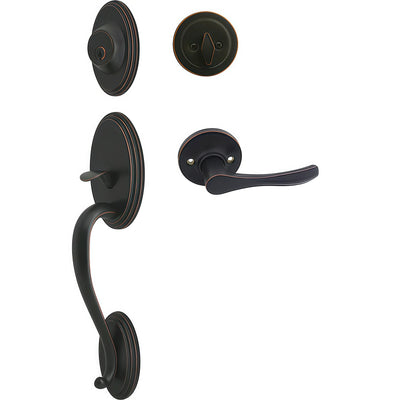 Cosmas 300 Series Oil Rubbed Bronze Handleset with 30 Series Interior