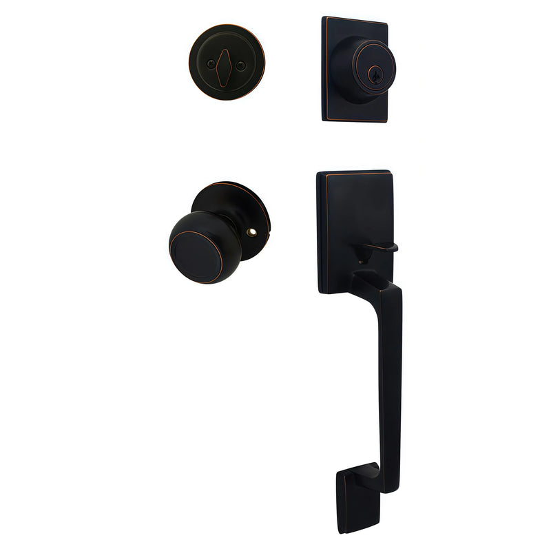Cosmas 600 Series Oil Rubbed Bronze Handleset with 20 Series Interior