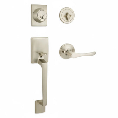 Cosmas 600 Series Satin Nickel Handleset with 30 Series Interior