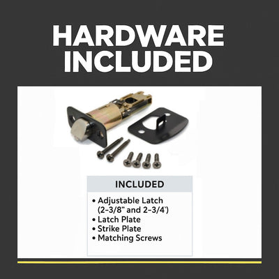 Ashland Privacy Door Knob, Matte Black