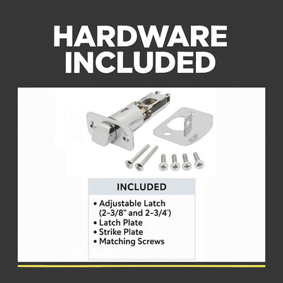 Bedford Privacy Door Knob, Polished Chrome