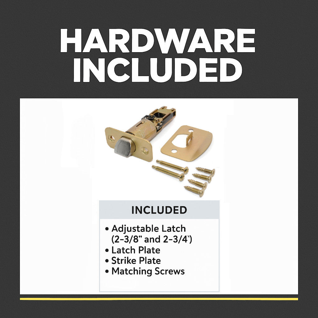 Bedford Privacy Door Knob, Satin Brass