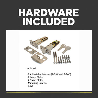 Cosmas 600 Series Satin Nickel Handleset with 80 Series Interior