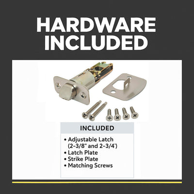 Bedford Privacy Door Knob, Satin Nickel