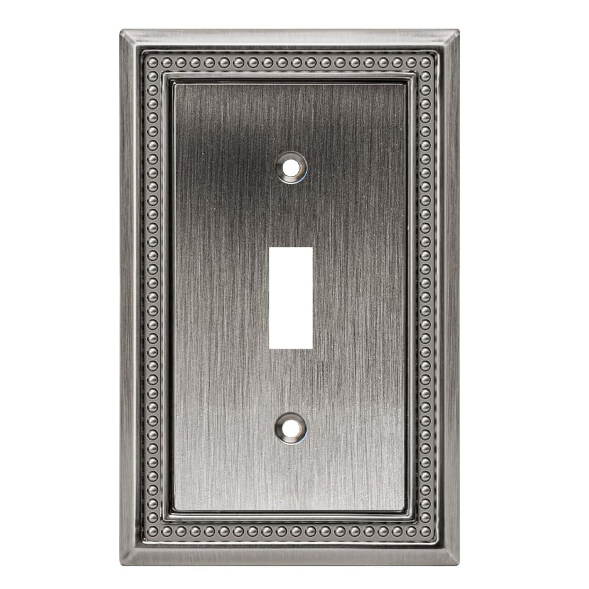 Harmon Heirloom Silver Single Toggle Decorative Switchplate Cover