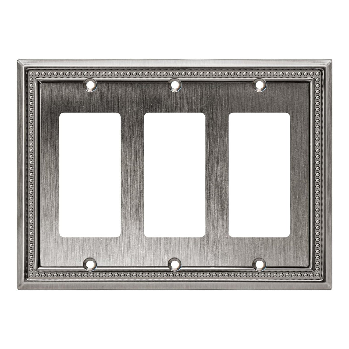 Harmon Heirloom Silver Triple Decora Decorative Switchplate Cover