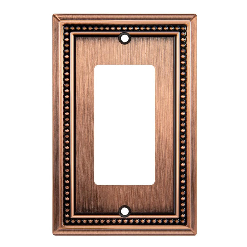 Harmon Antique Copper Single Decora Decorative Switchplate Cover