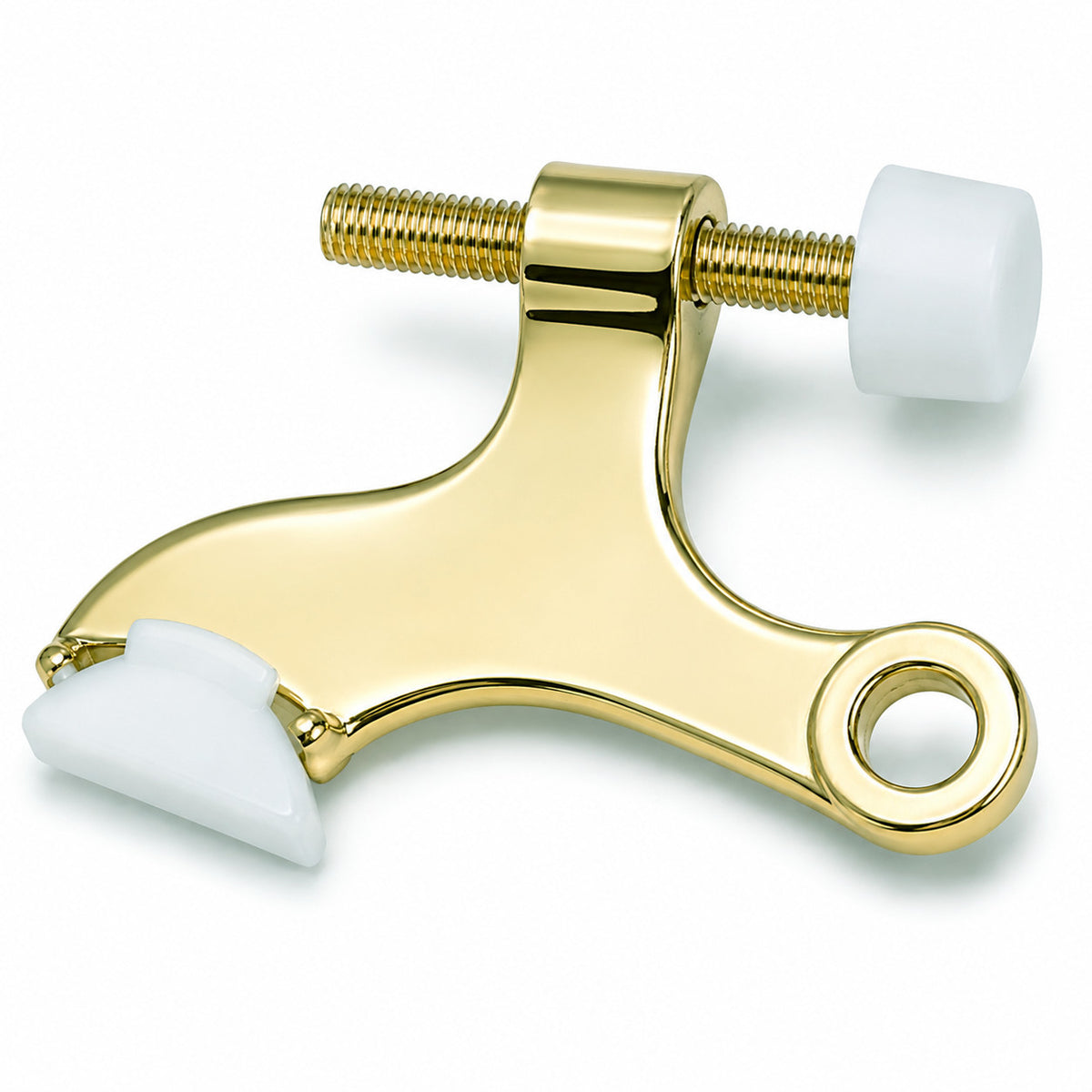 Heavy Duty Polished Brass Hinge Pin Door Stop