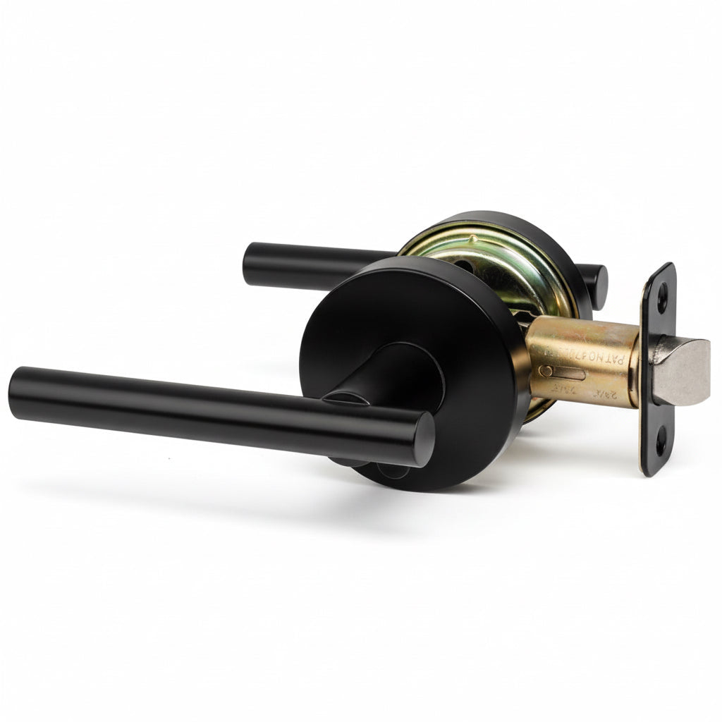 Kain Design Black Passage Door Lever