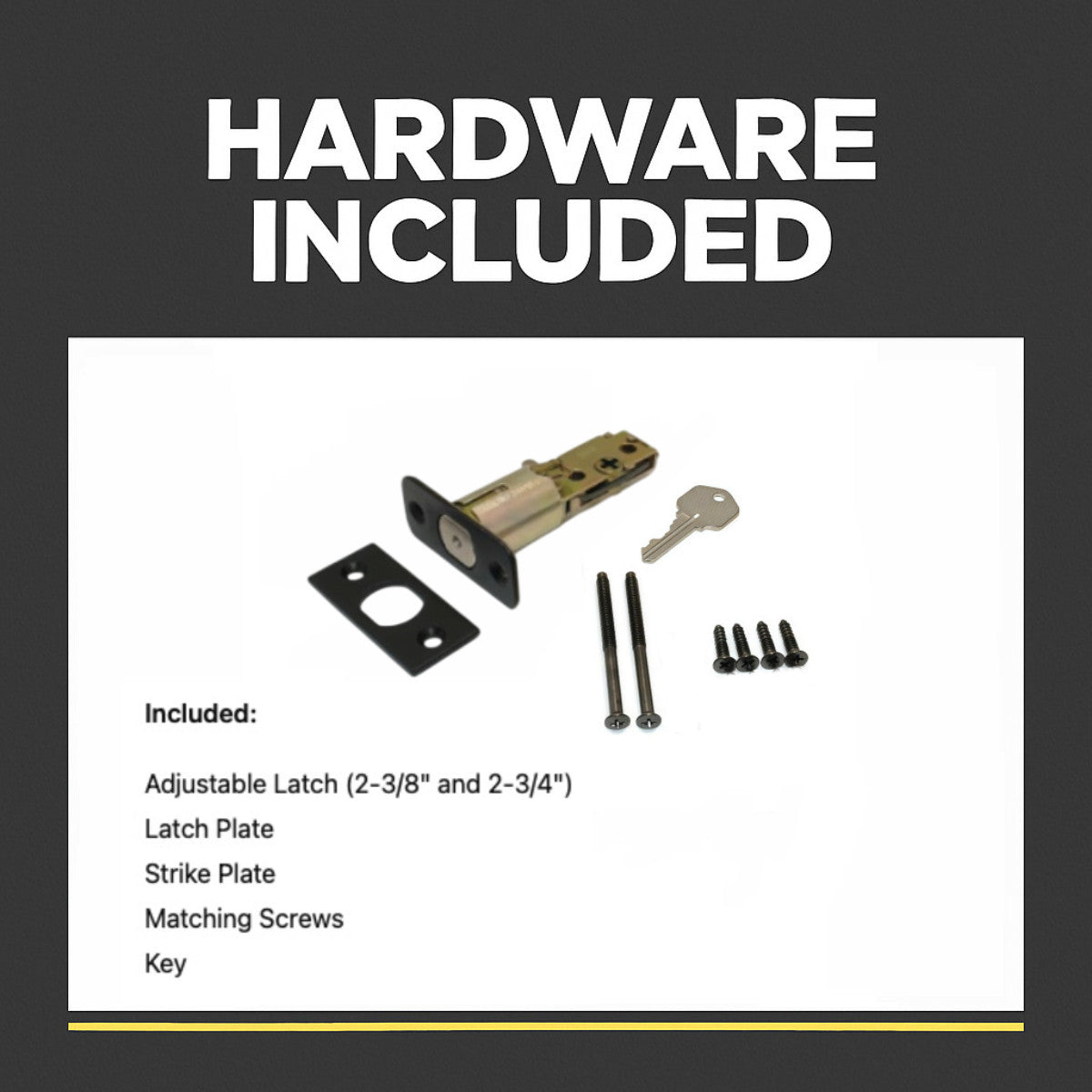 Designers Impressions Matte Black Single Cylinder Deadbolt