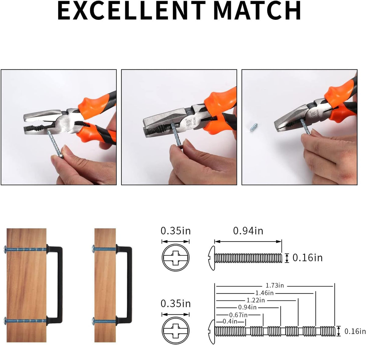 Knocklock 10 Pack Brushed Gold 8-13/16 Inch (224mm) Kitchen Cabinet Handles