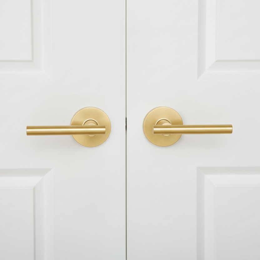 Kain Design Satin Brass Dummy Door Lever
