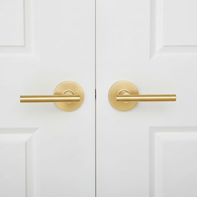 Kain Design Satin Brass Dummy Door Lever