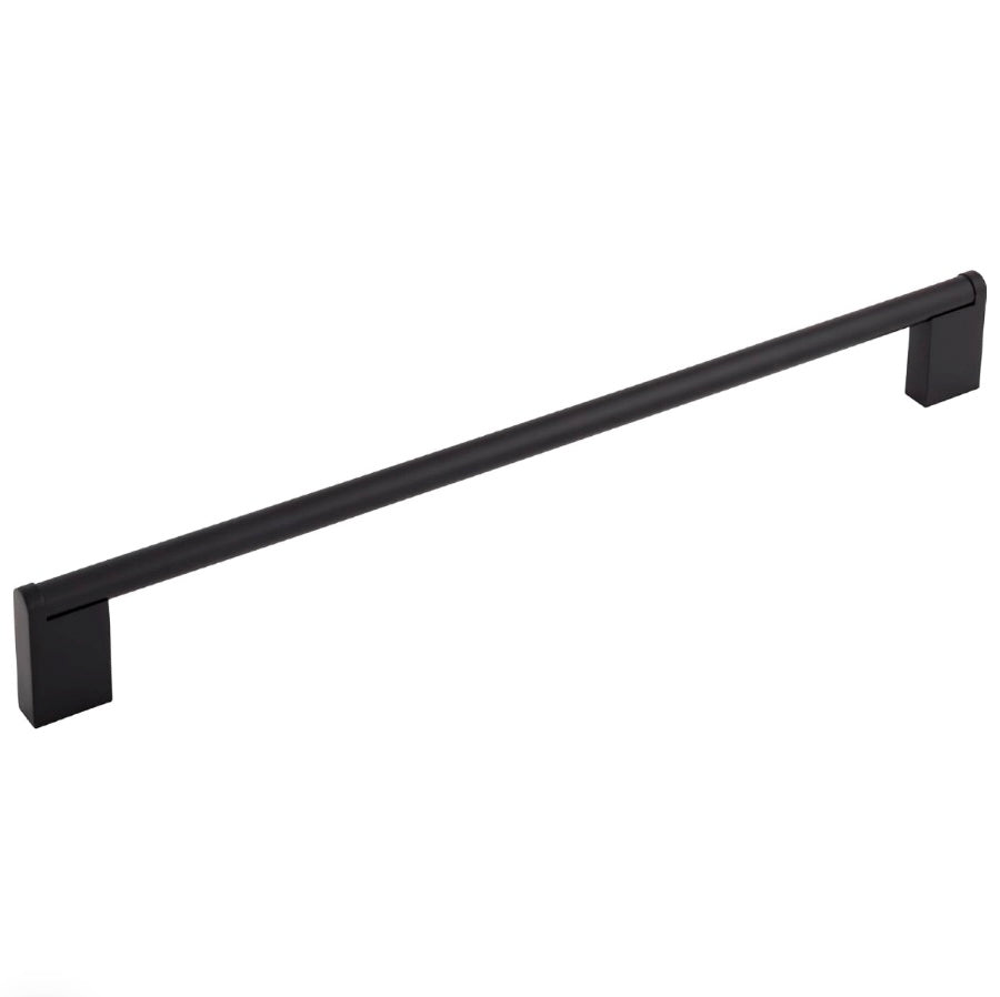 Knobwell PD214HBK288 Matte Black Contemporary Kitchen Cabinet Handle
