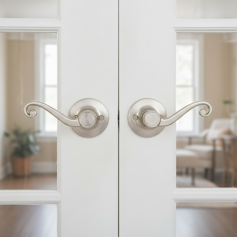 Livingston Dummy Lever, Satin Nickel