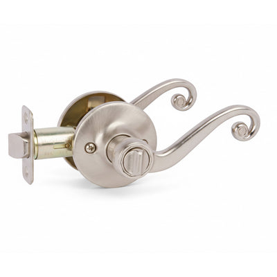 Livingston Privacy Lever, Satin Nickel