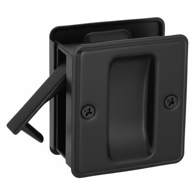 Matte Black Passage Pocket Door Lock