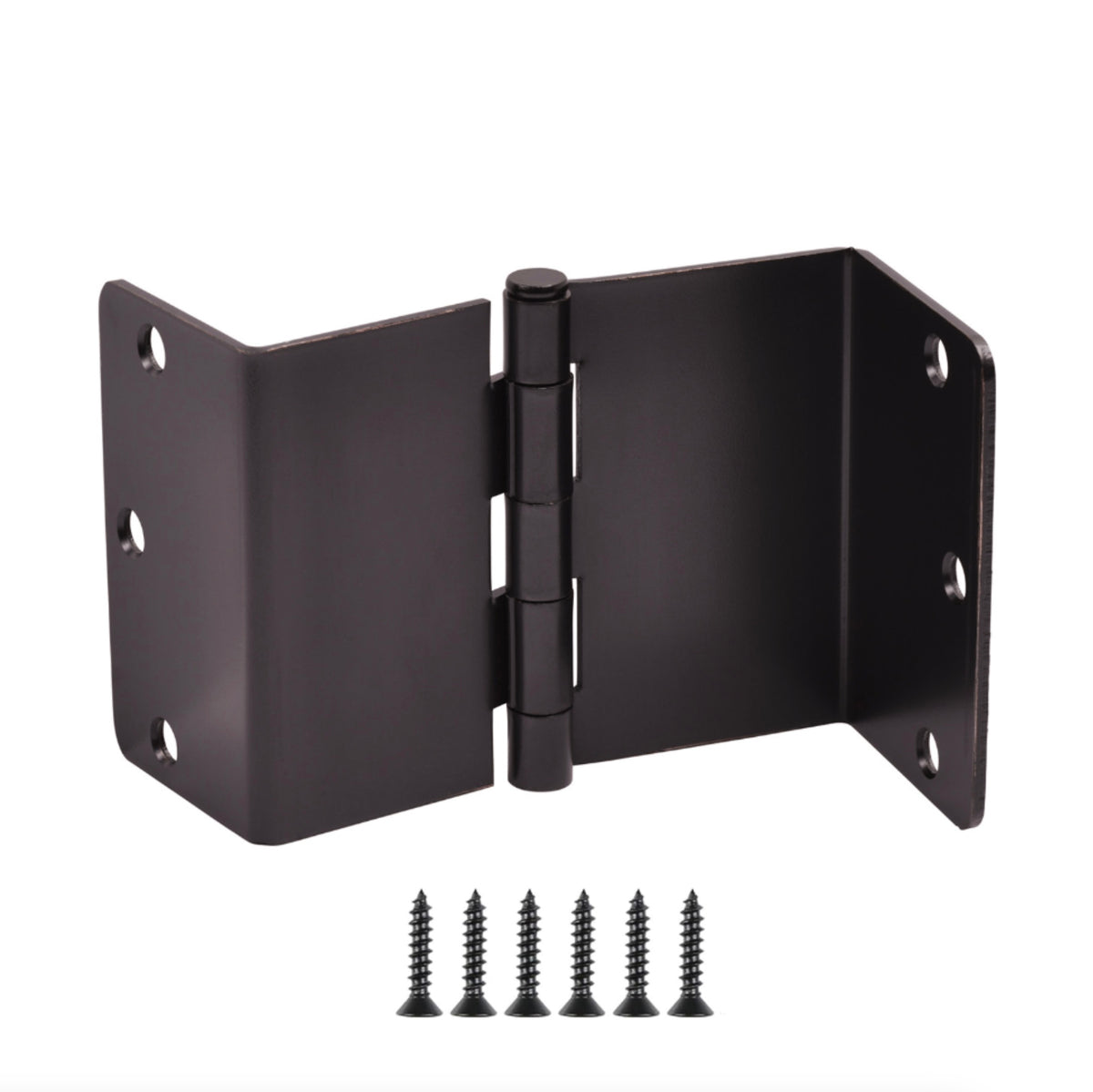 Cosmas Oil Rubbed Bronze Swing Clear Door Hinge 3-1/2&quot; with 1/4&quot; Radius Corners: 58009