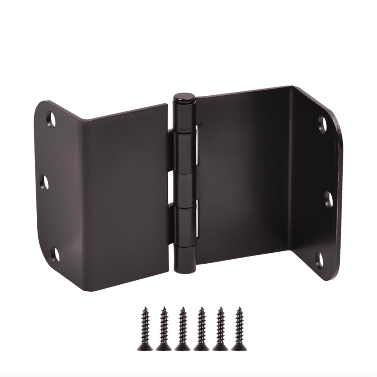 Cosmas Oil Rubbed Bronze Swing Clear Door Hinge 3 1/2&quot; with 5/8&quot; Radius Corners: 58047