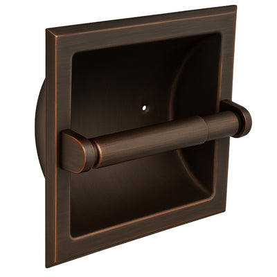 Designers Impressions Oil Rubbed Bronze Recessed Toilet / Tissue Paper Holder