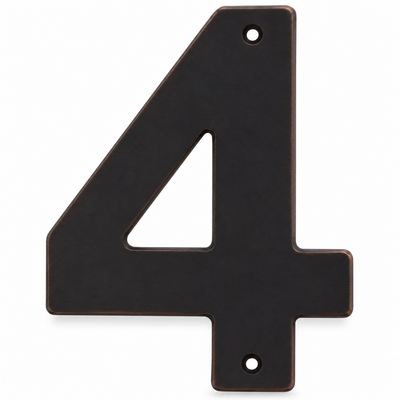 Modern 5" Oil Rubbed Bronze House Numbers