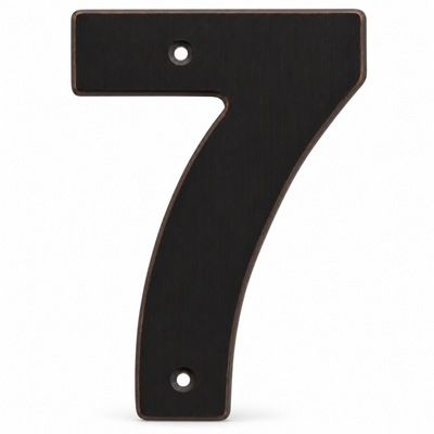 Modern 5" Oil Rubbed Bronze House Numbers