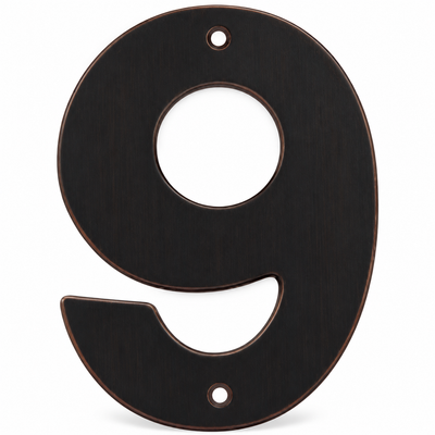 Modern 5" Oil Rubbed Bronze House Numbers