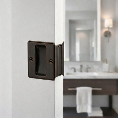 Oil Rubbed Bronze Passage Pocket Door Lock