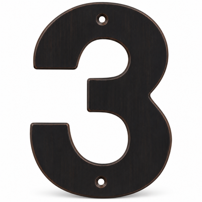 Modern 5" Oil Rubbed Bronze House Numbers